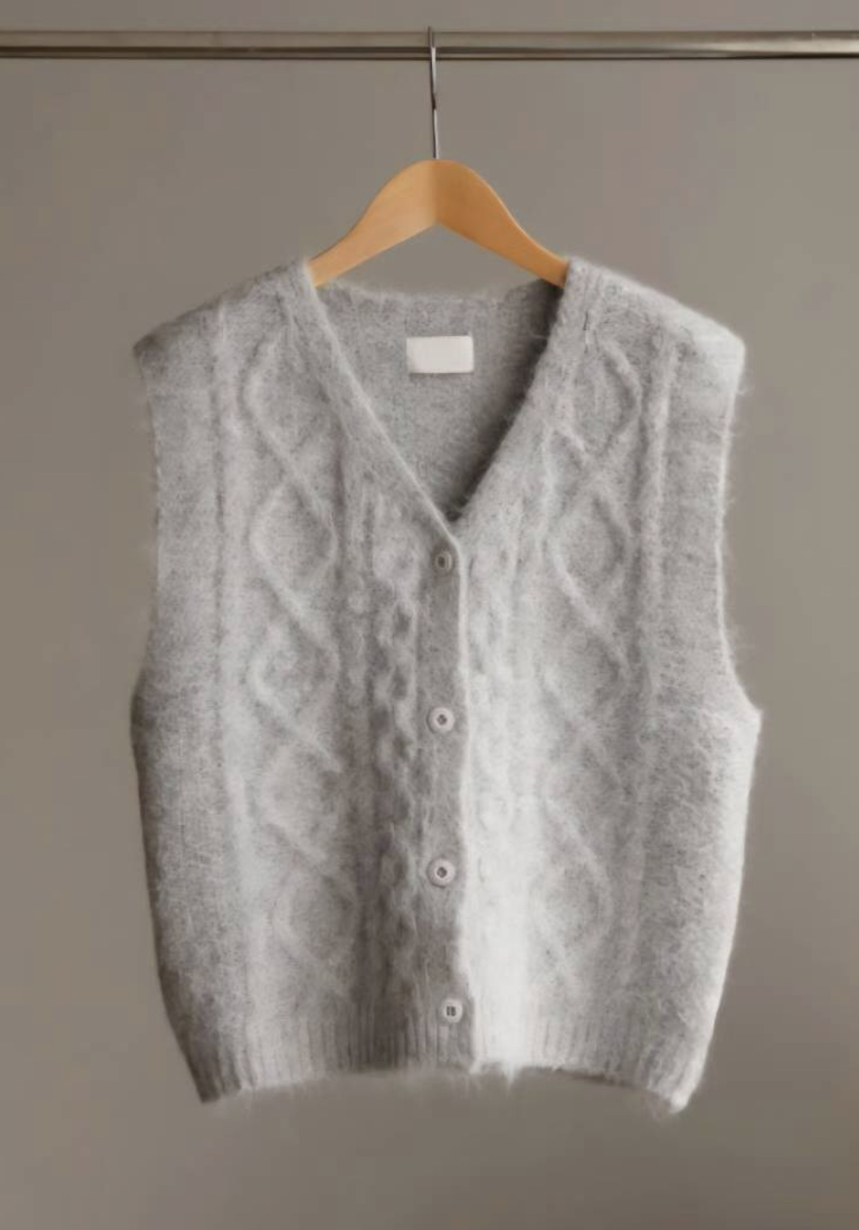 MU 뮤-T東大門㊣實拍女士新款熱賣推薦休閑時尚25秋冬馬甲羊毛MU 뮤-T馬甲圖色1