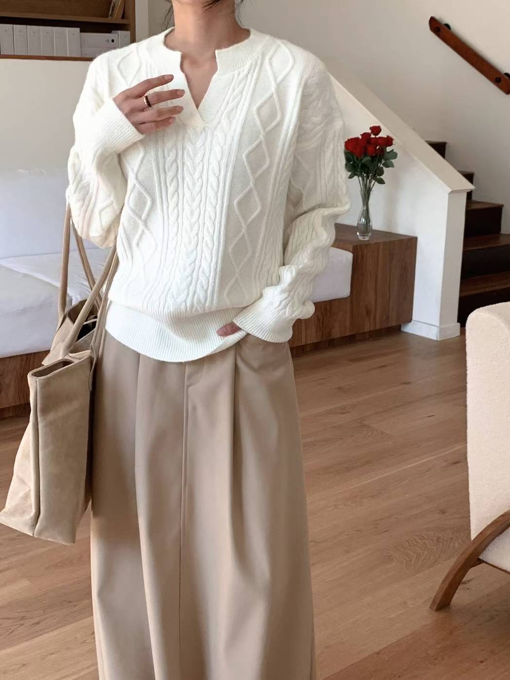 MU 뮤-T韓國直郵㊣女士新款熱賣推薦職業25秋冬人氣休閑毛衣MU 뮤-T毛衣