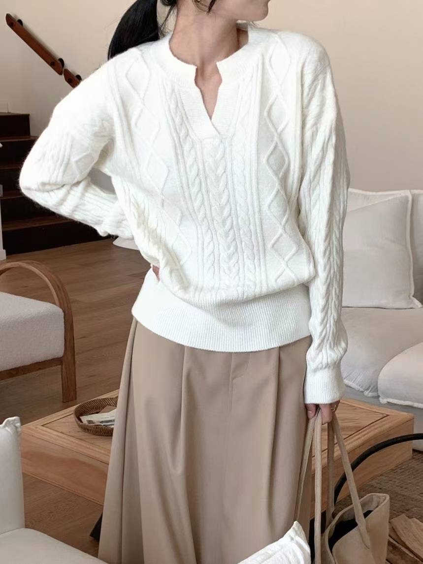 MU 뮤-T韓國直郵㊣女士新款熱賣推薦職業25秋冬人氣休閑毛衣MU 뮤-T毛衣