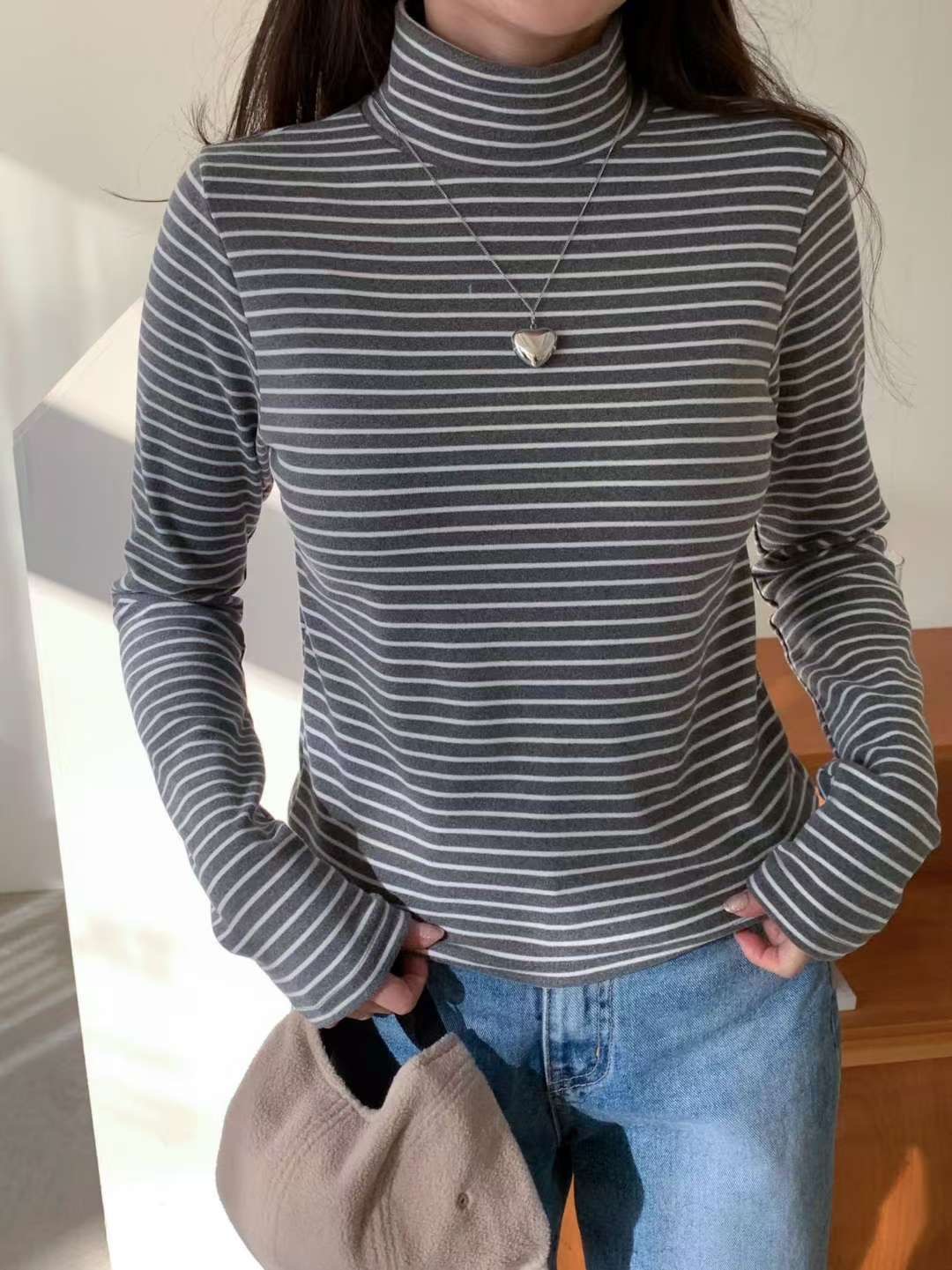 WOO SUNG東大門㊣直郵女裝新品時尚熱賣職業真品人氣長袖T恤WOO SUNG長袖T恤圖色2