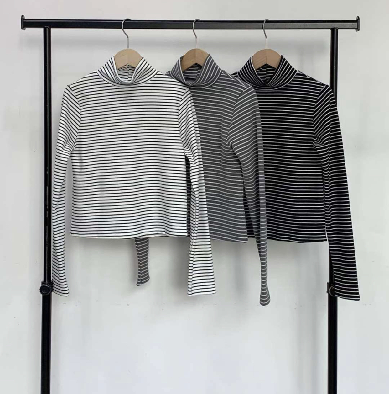 WOO SUNG東大門㊣直郵女裝新品時尚熱賣職業真品人氣長袖T恤WOO SUNG長袖T恤圖色3左三色