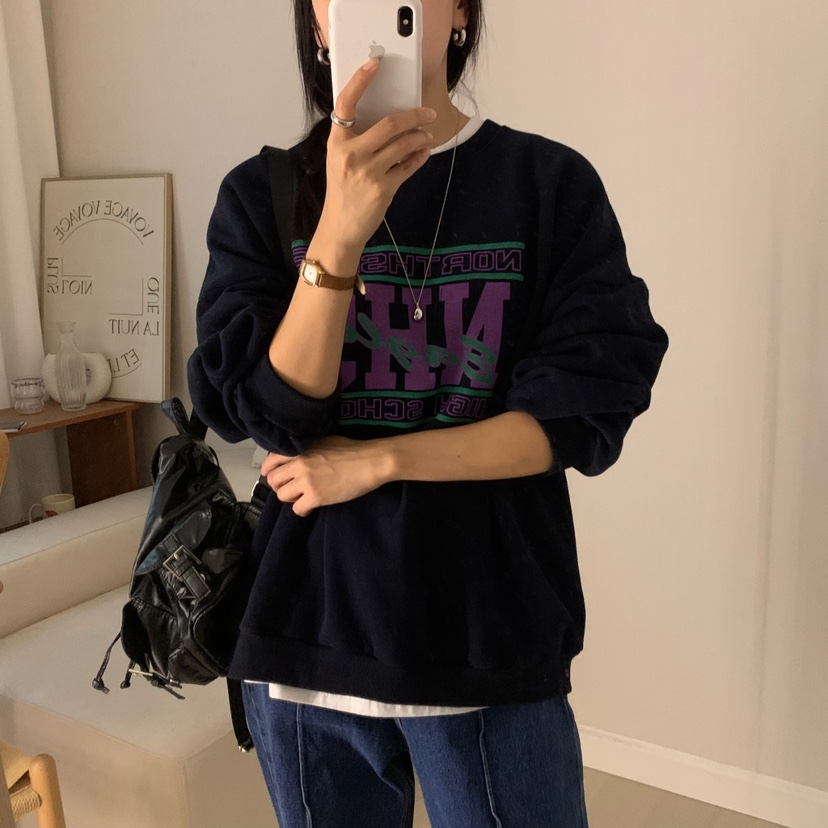 HELLO JINI東大門㊣直郵女士新款職業人氣熱賣真品休閑衛衣HELLO JINI衛衣圖色1