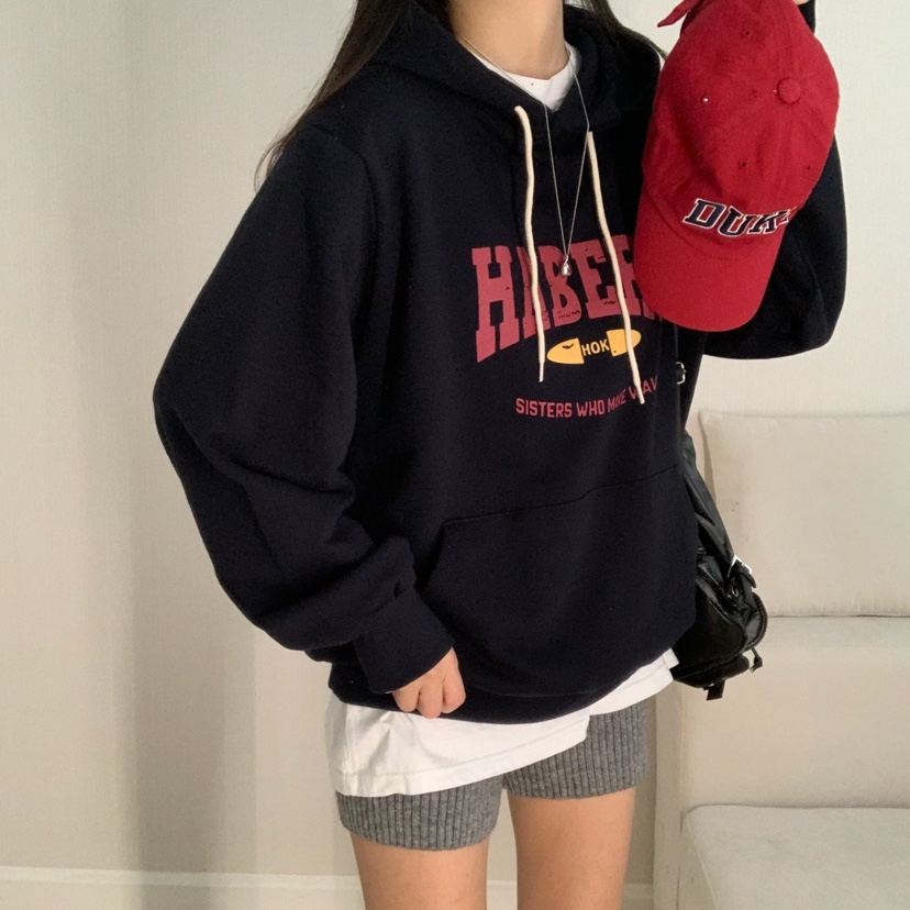 HELLO JINI東大門㊣直郵女裝新款休閑人氣職業推薦25秋冬衛衣HELLO JINI衛衣