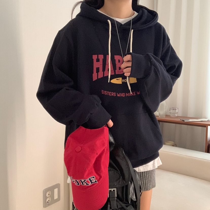 HELLO JINI東大門㊣直郵女裝新款休閑人氣職業推薦25秋冬衛衣HELLO JINI衛衣