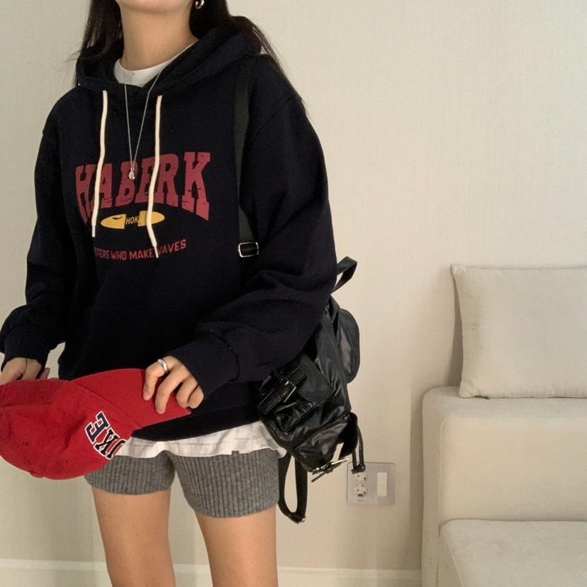 HELLO JINI東大門㊣直郵女裝新款休閑人氣職業推薦25秋冬衛衣HELLO JINI衛衣