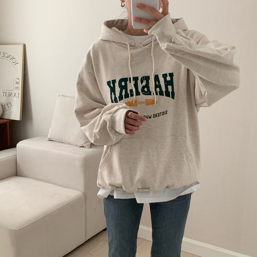 HELLO JINI東大門㊣直郵女裝新款休閑人氣職業推薦25秋冬衛衣HELLO JINI衛衣