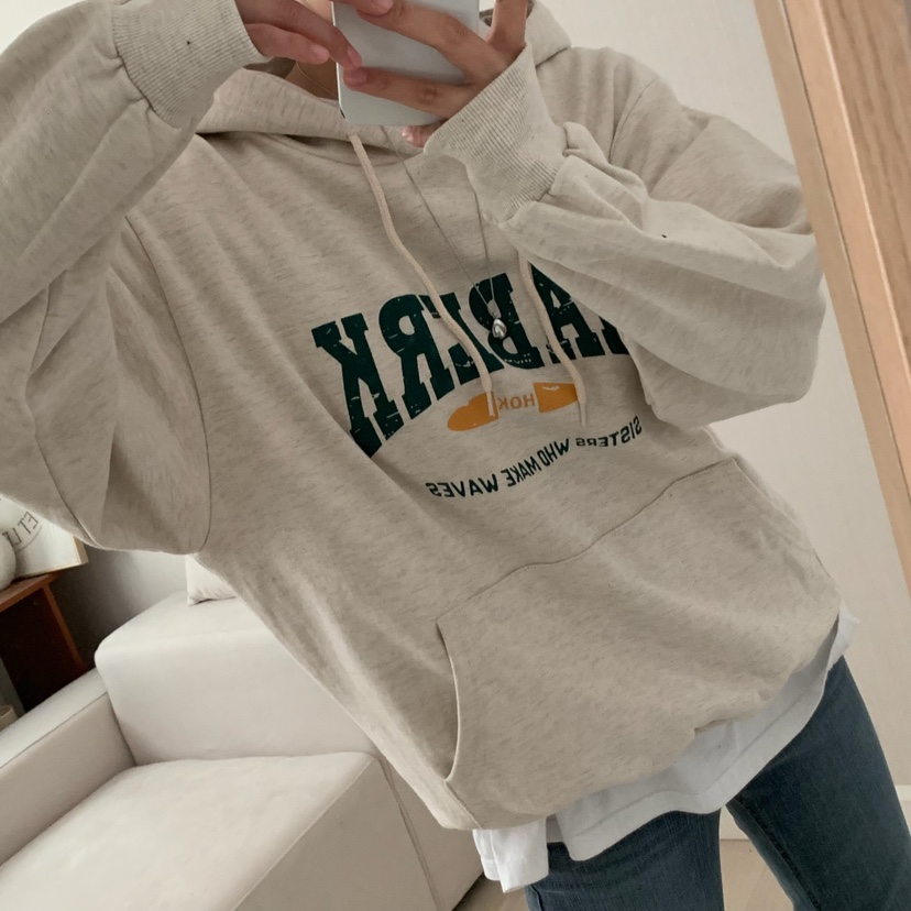 HELLO JINI東大門㊣直郵女裝新款休閑人氣職業推薦25秋冬衛衣HELLO JINI衛衣