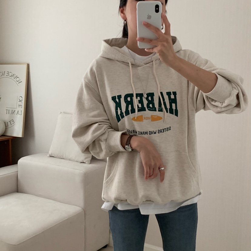 HELLO JINI東大門㊣直郵女裝新款休閑人氣職業推薦25秋冬衛衣HELLO JINI衛衣