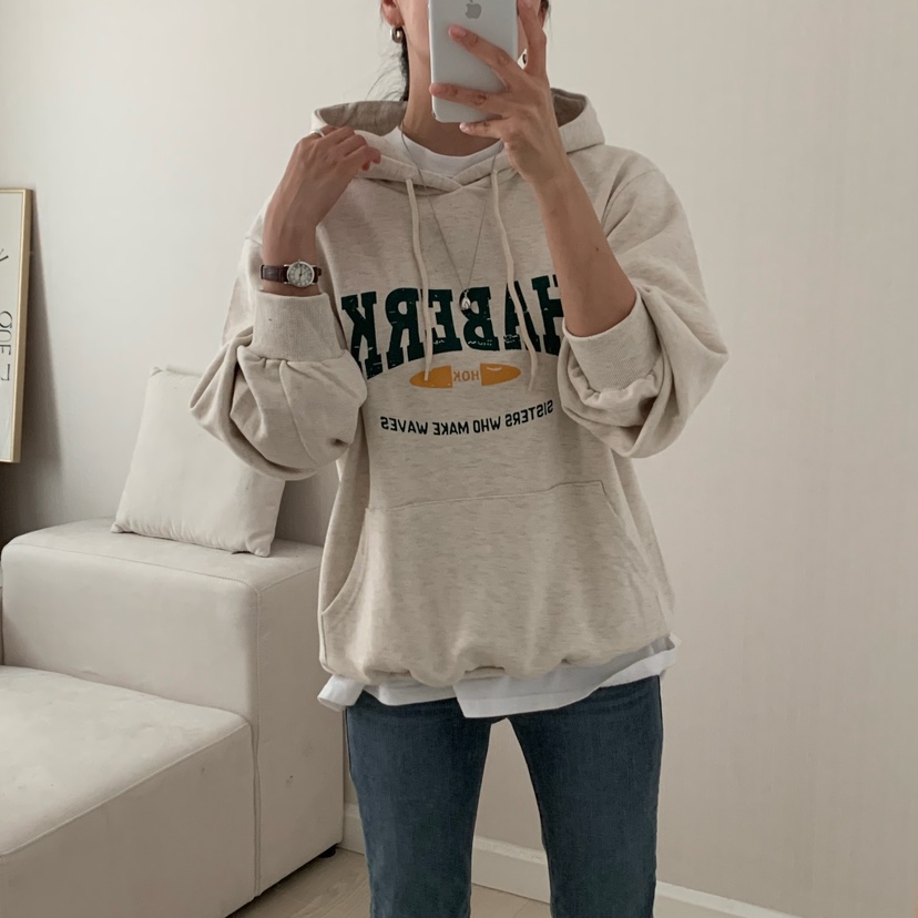 HELLO JINI東大門㊣直郵女裝新款休閑人氣職業推薦25秋冬衛衣HELLO JINI衛衣