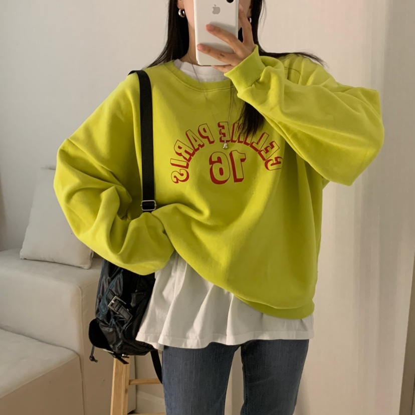 HELLO JINI東大門㊣代購女裝新品人氣25秋冬休閑真品熱賣衛衣HELLO JINI衛衣