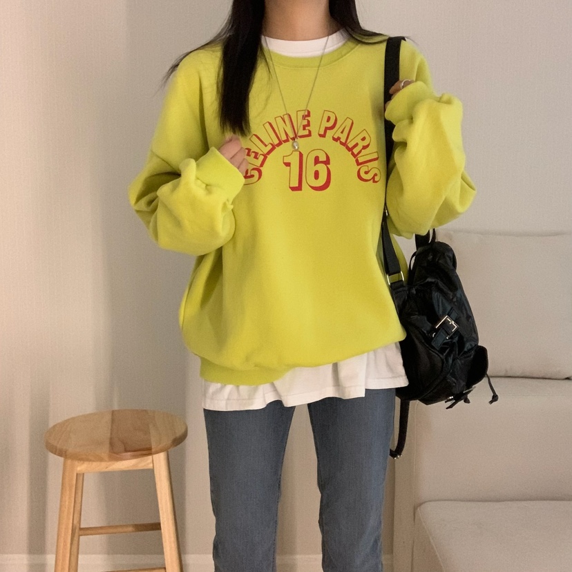 HELLO JINI東大門㊣代購女裝新品人氣25秋冬休閑真品熱賣衛衣HELLO JINI衛衣