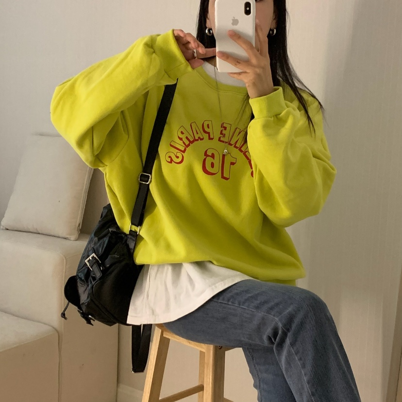 HELLO JINI東大門㊣代購女裝新品人氣25秋冬休閑真品熱賣衛衣HELLO JINI衛衣