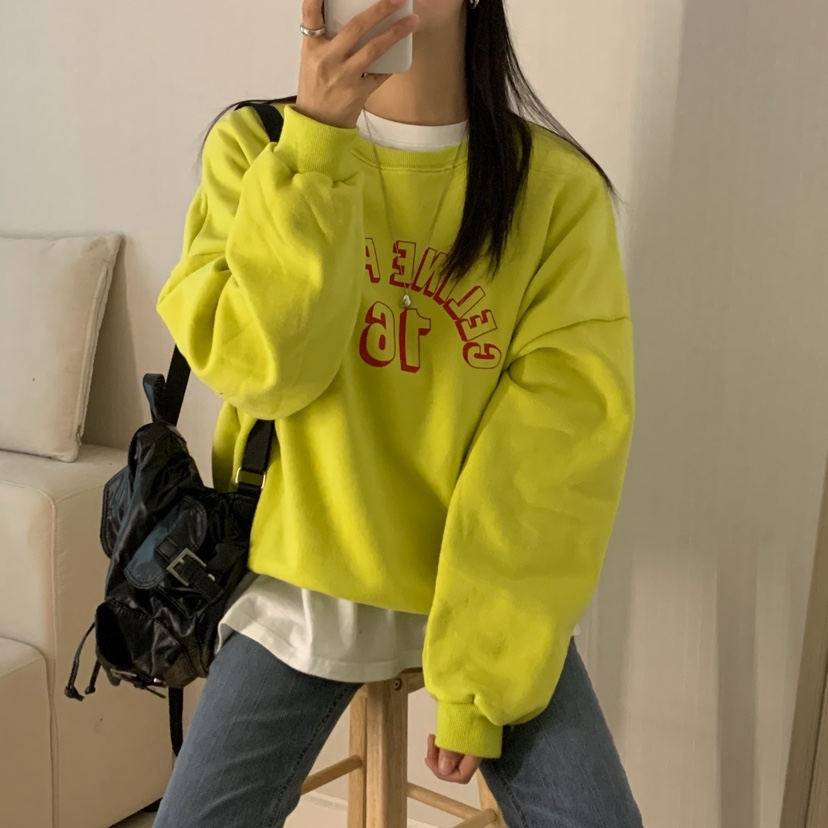 HELLO JINI東大門㊣代購女裝新品人氣25秋冬休閑真品熱賣衛衣HELLO JINI衛衣