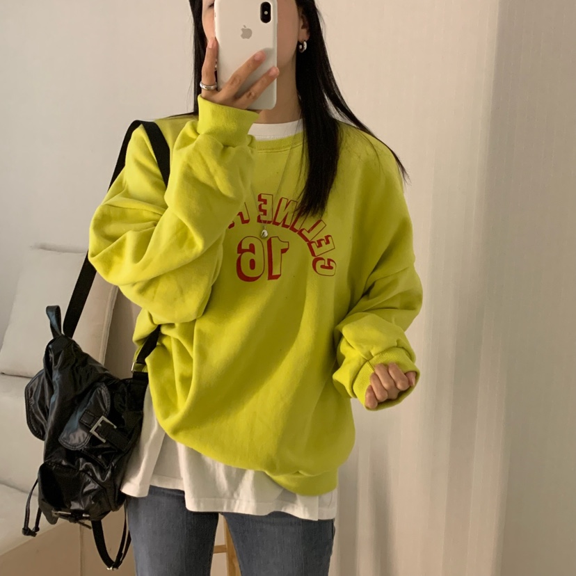 HELLO JINI東大門㊣代購女裝新品人氣25秋冬休閑真品熱賣衛衣HELLO JINI衛衣