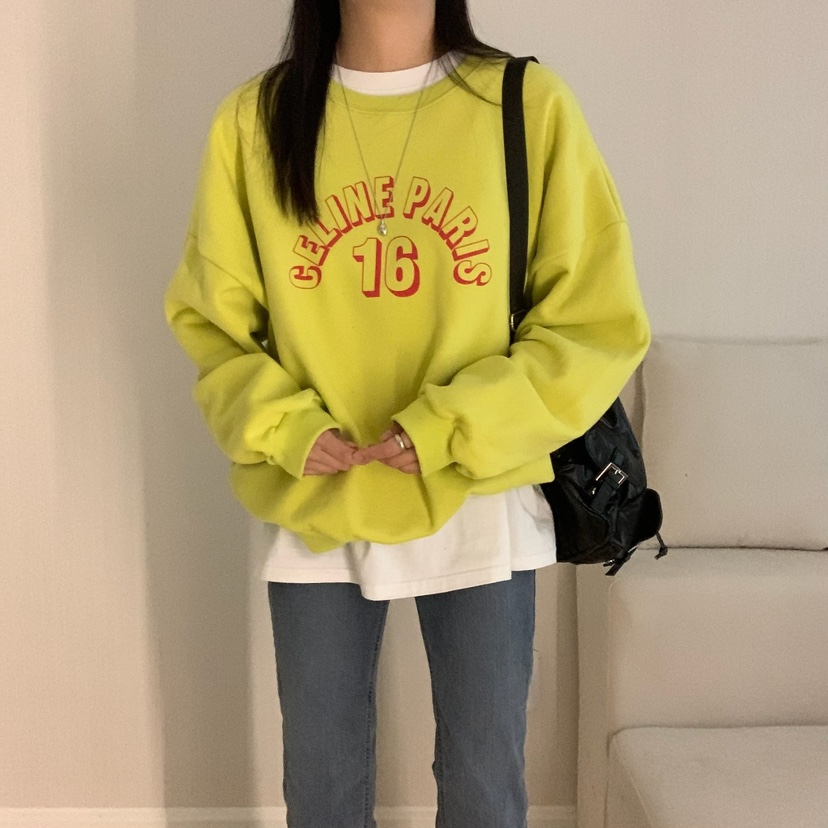 HELLO JINI東大門㊣代購女裝新品人氣25秋冬休閑真品熱賣衛衣HELLO JINI衛衣圖色2