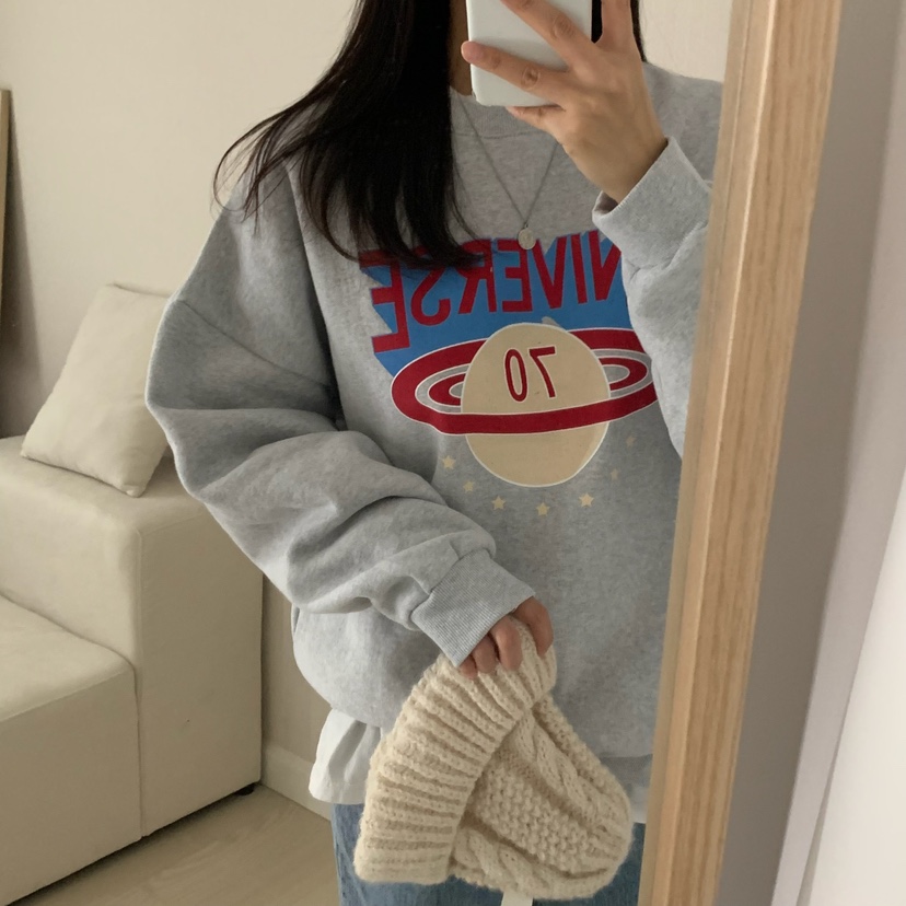 HELLO JINI韓國直郵㊣女裝新款熱賣時尚真品休閑推薦職業衛衣HELLO JINI衛衣