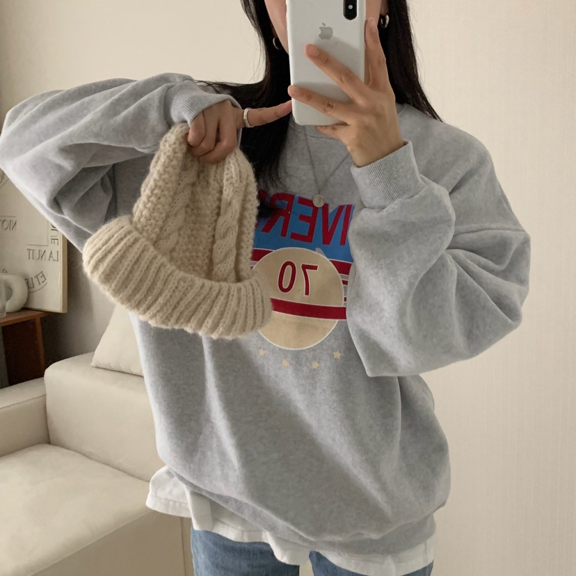 HELLO JINI韓國直郵㊣女裝新款熱賣時尚真品休閑推薦職業衛衣HELLO JINI衛衣