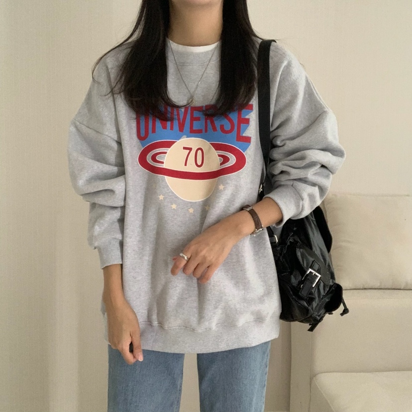 HELLO JINI韓國直郵㊣女裝新款熱賣時尚真品休閑推薦職業衛衣HELLO JINI衛衣