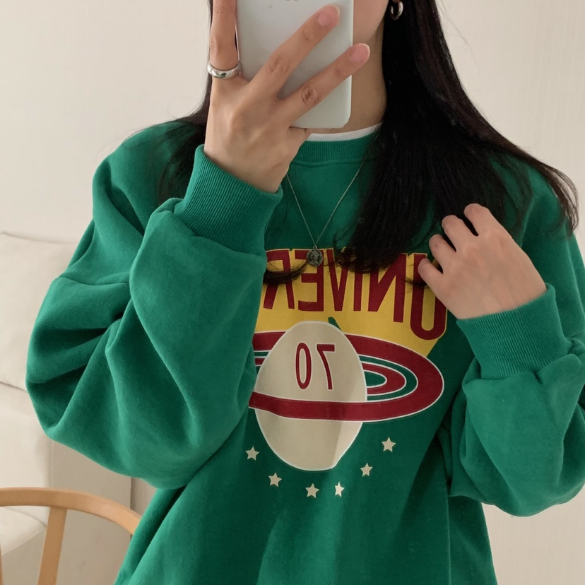 HELLO JINI韓國直郵㊣女裝新款熱賣時尚真品休閑推薦職業衛衣HELLO JINI衛衣