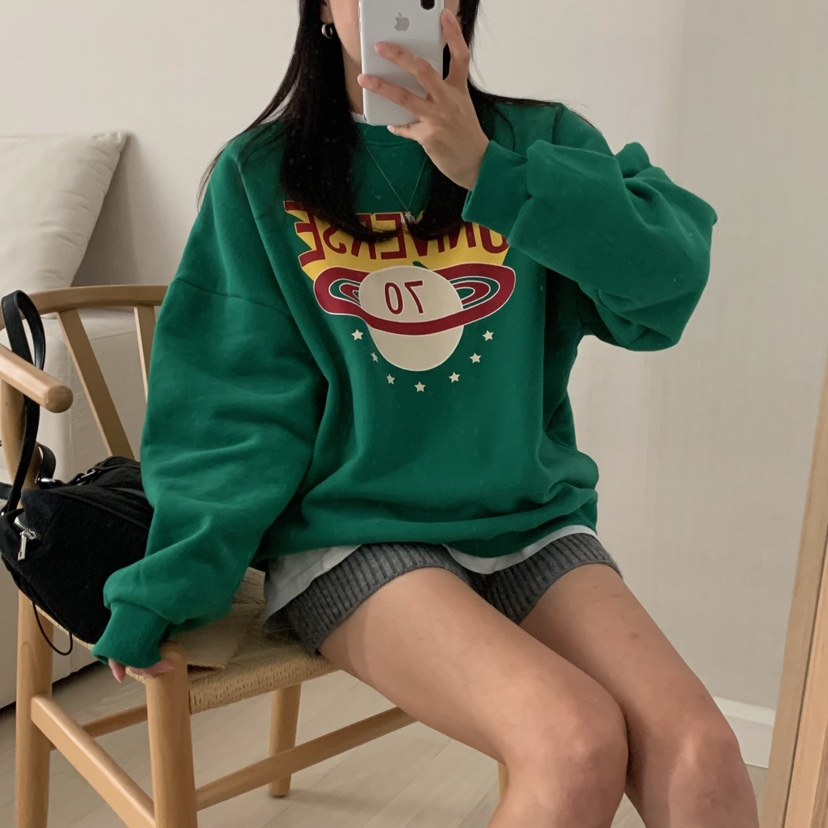 HELLO JINI韓國直郵㊣女裝新款熱賣時尚真品休閑推薦職業衛衣HELLO JINI衛衣