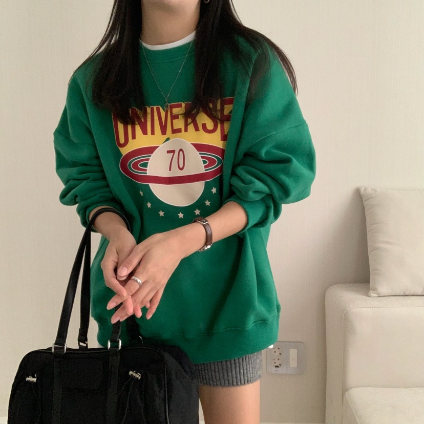 HELLO JINI韓國直郵㊣女裝新款熱賣時尚真品休閑推薦職業衛衣HELLO JINI衛衣