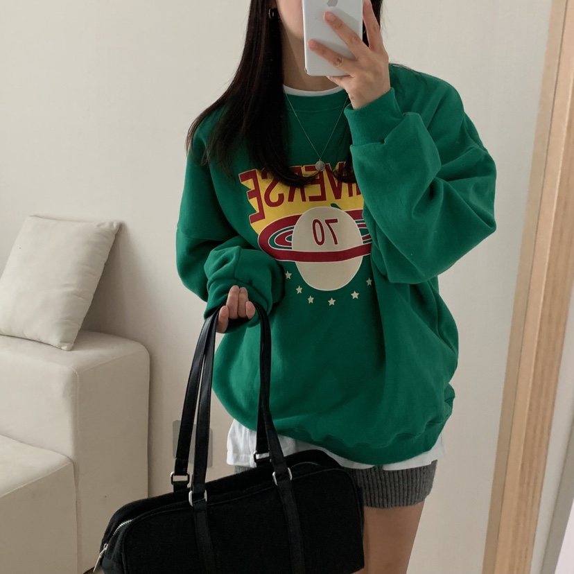 HELLO JINI韓國直郵㊣女裝新款熱賣時尚真品休閑推薦職業衛衣HELLO JINI衛衣