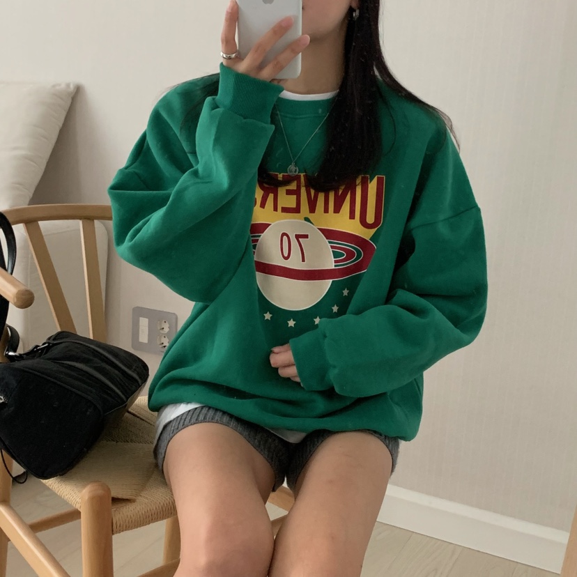 HELLO JINI韓國直郵㊣女裝新款熱賣時尚真品休閑推薦職業衛衣HELLO JINI衛衣