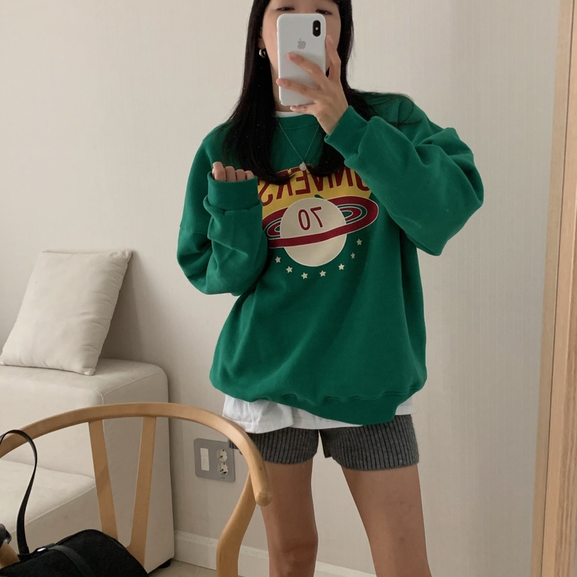 HELLO JINI韓國直郵㊣女裝新款熱賣時尚真品休閑推薦職業衛衣HELLO JINI衛衣