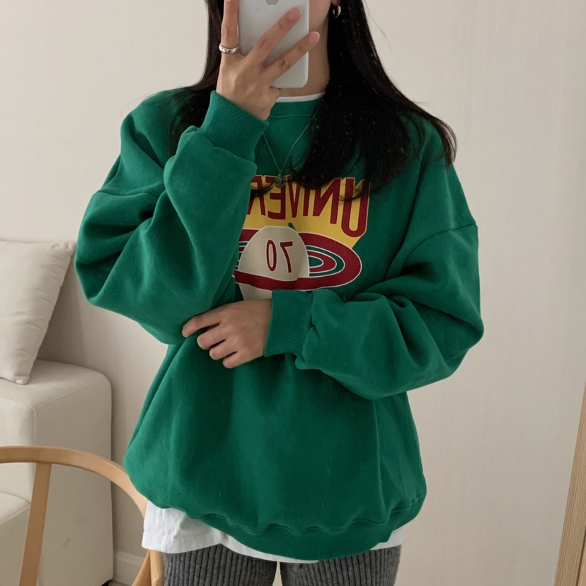 HELLO JINI韓國直郵㊣女裝新款熱賣時尚真品休閑推薦職業衛衣HELLO JINI衛衣圖色1