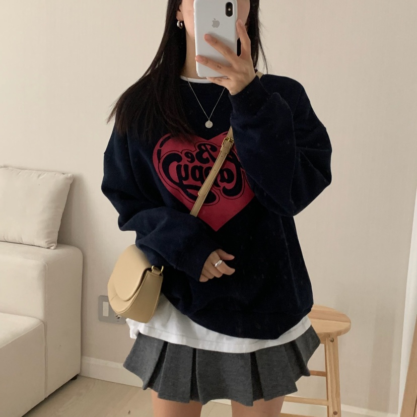 HELLO JINI韓國代購㊣女士新品休閑人氣職業真品熱賣推薦衛衣HELLO JINI衛衣