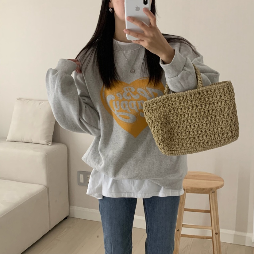 HELLO JINI韓國代購㊣女士新品休閑人氣職業真品熱賣推薦衛衣HELLO JINI衛衣