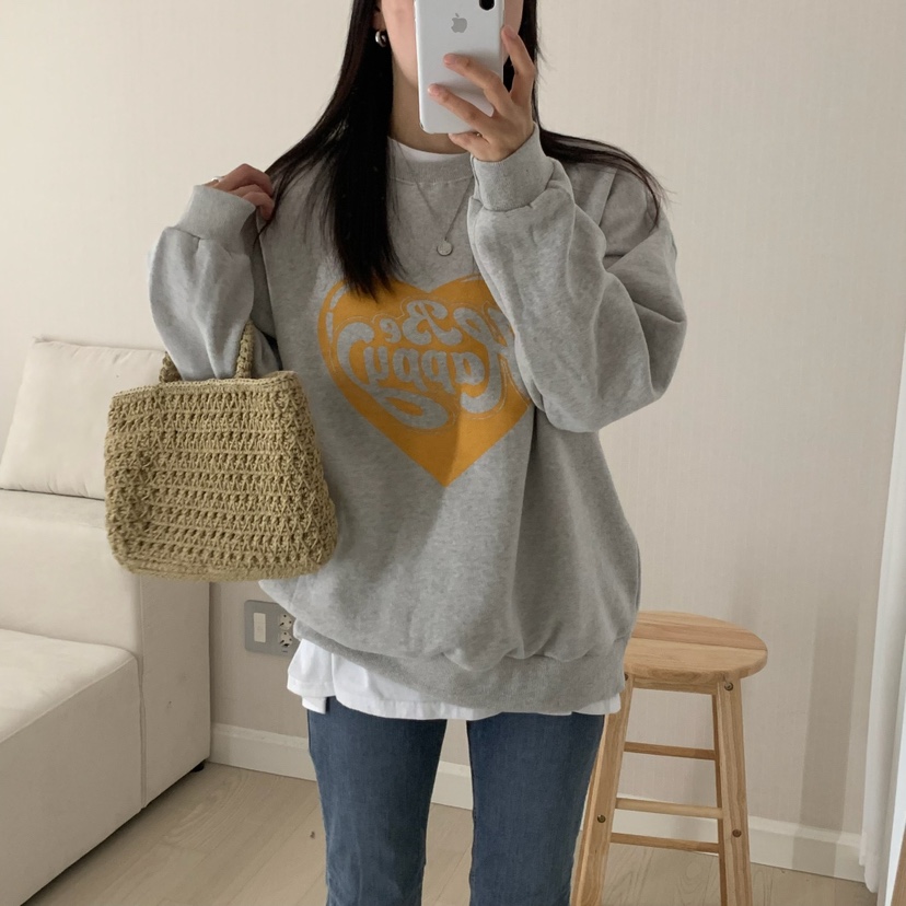 HELLO JINI韓國代購㊣女士新品休閑人氣職業真品熱賣推薦衛衣HELLO JINI衛衣