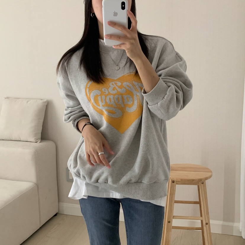 HELLO JINI韓國代購㊣女士新品休閑人氣職業真品熱賣推薦衛衣HELLO JINI衛衣