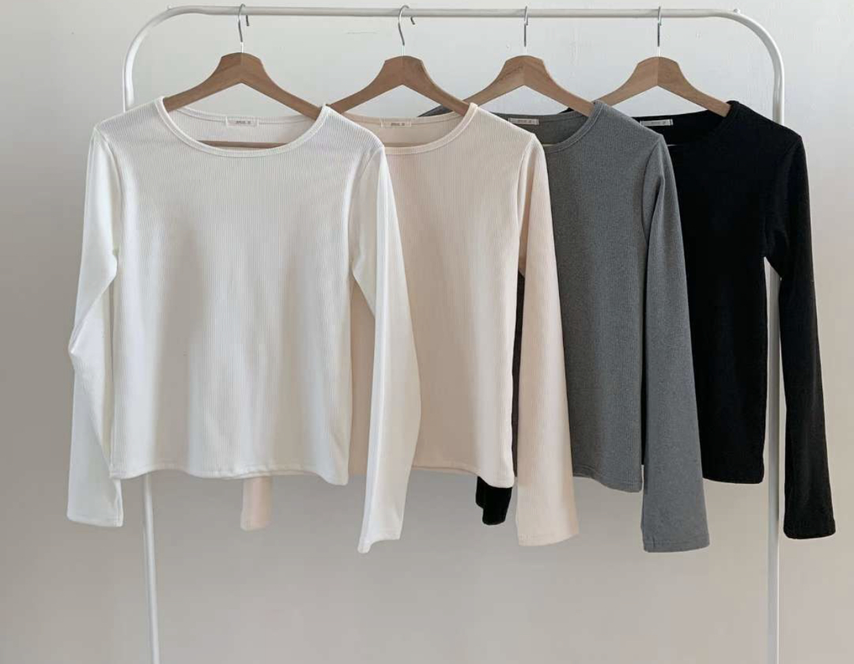 WOO SUNG韓國代購㊣女士新品真品時尚職業熱賣人氣長袖T恤WOO SUNG長袖T恤圖色3左三色