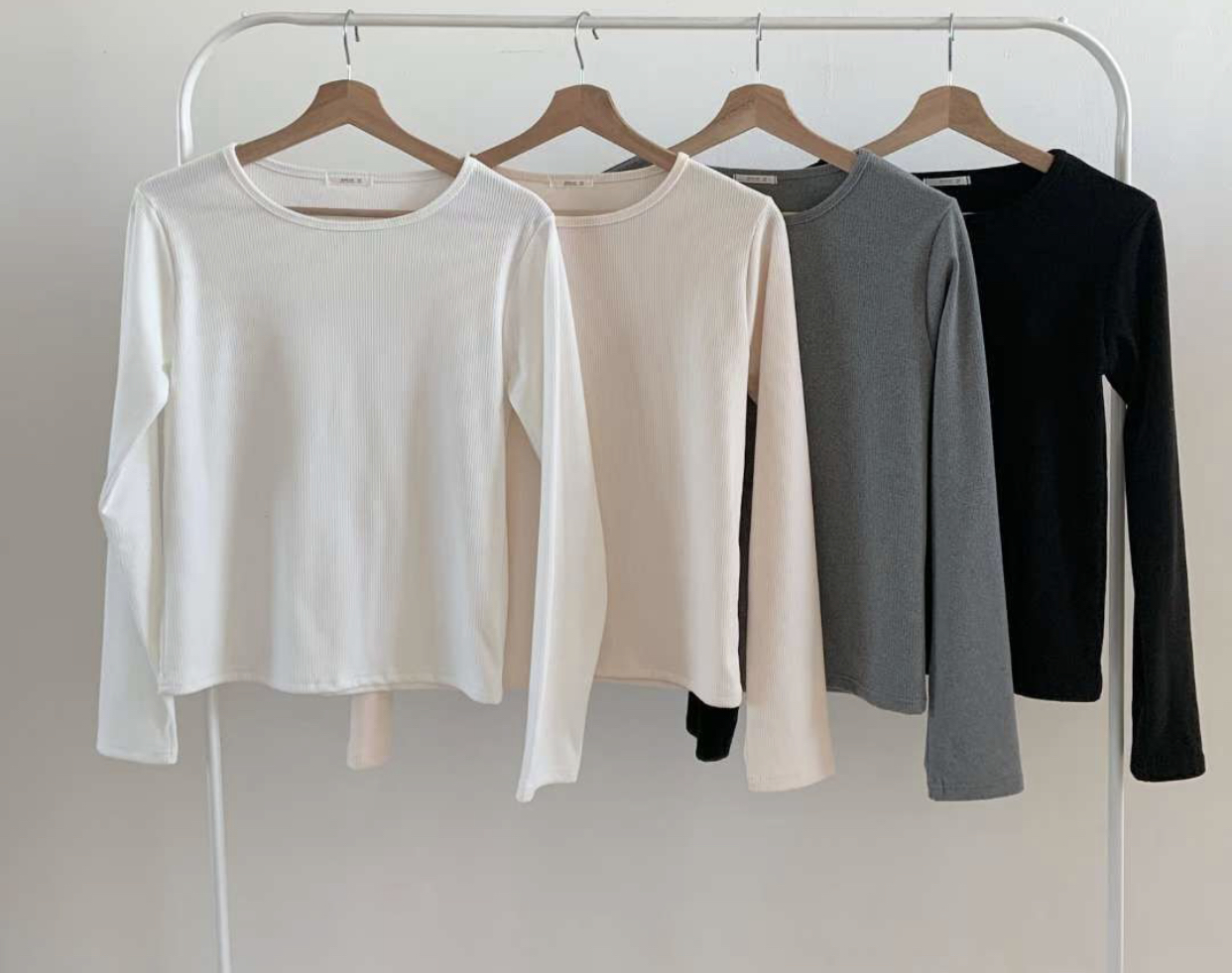 WOO SUNG韓國代購㊣女士新品真品時尚職業熱賣人氣長袖T恤WOO SUNG長袖T恤圖色4左四色