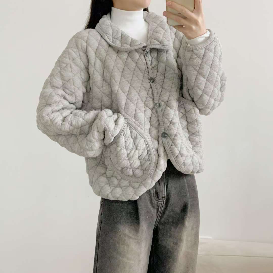 WOO SUNG韓國直郵㊣女裝新品人氣時尚休閑真品熱賣短款棉服WOO SUNG短款棉服圖色2