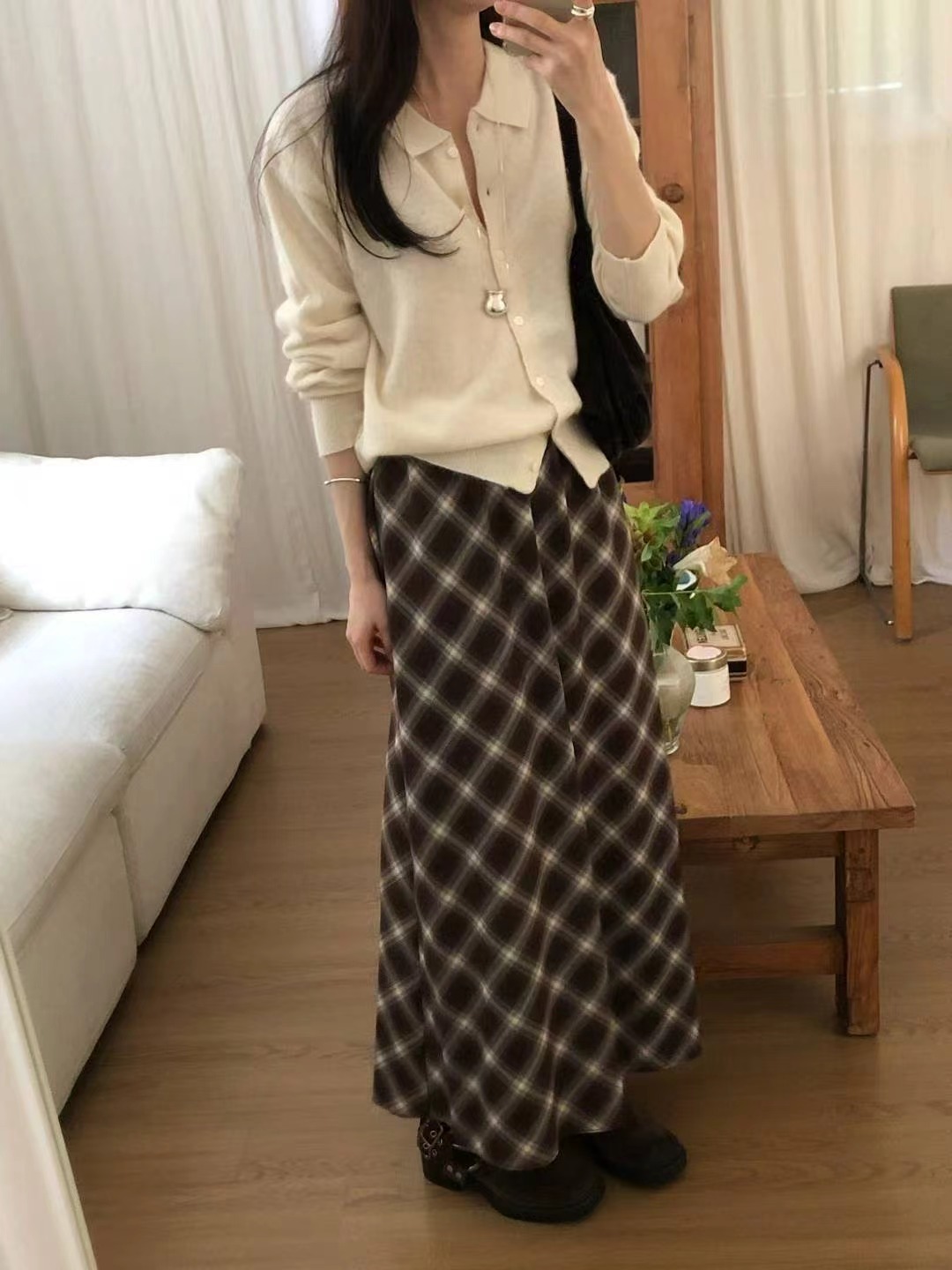 COME HERE東大門㊣實拍女士新品職業真品熱賣時尚人氣長裙COME HERE長裙