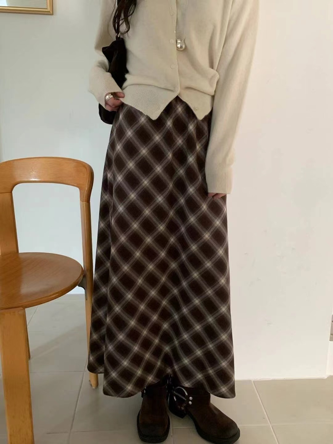 COME HERE東大門㊣實拍女士新品職業真品熱賣時尚人氣長裙COME HERE長裙圖色1