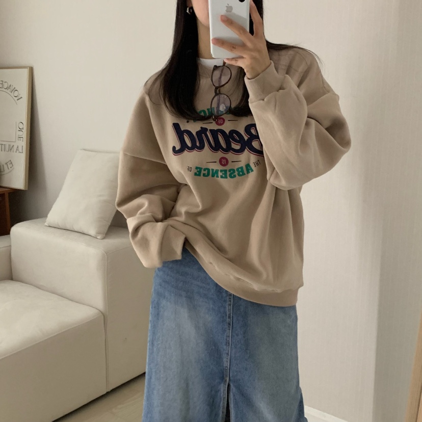 HELLO JINI東大門㊣實拍女裝新品時尚休閑推薦職業人氣衛衣HELLO JINI衛衣