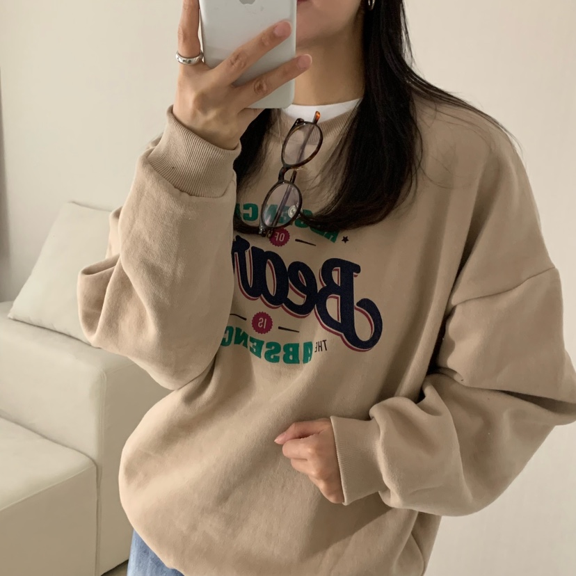 HELLO JINI東大門㊣實拍女裝新品時尚休閑推薦職業人氣衛衣HELLO JINI衛衣