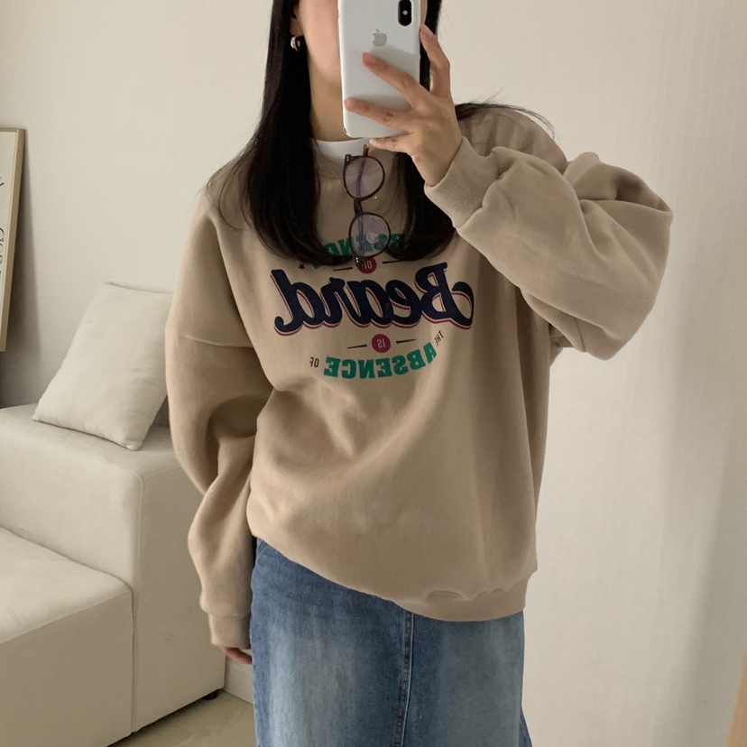 HELLO JINI東大門㊣實拍女裝新品時尚休閑推薦職業人氣衛衣HELLO JINI衛衣