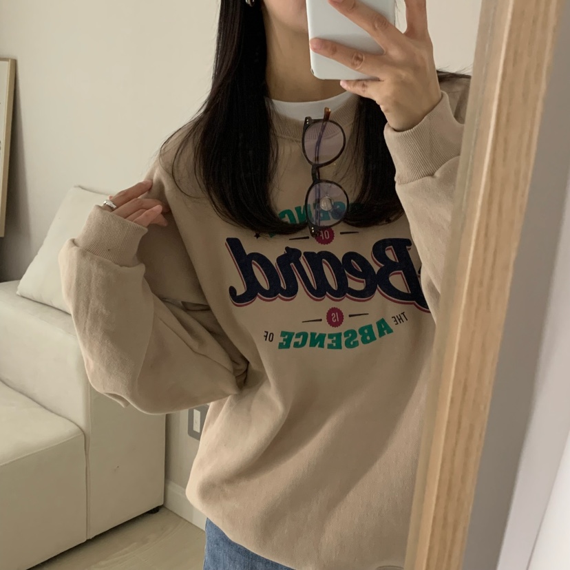 HELLO JINI東大門㊣實拍女裝新品時尚休閑推薦職業人氣衛衣HELLO JINI衛衣