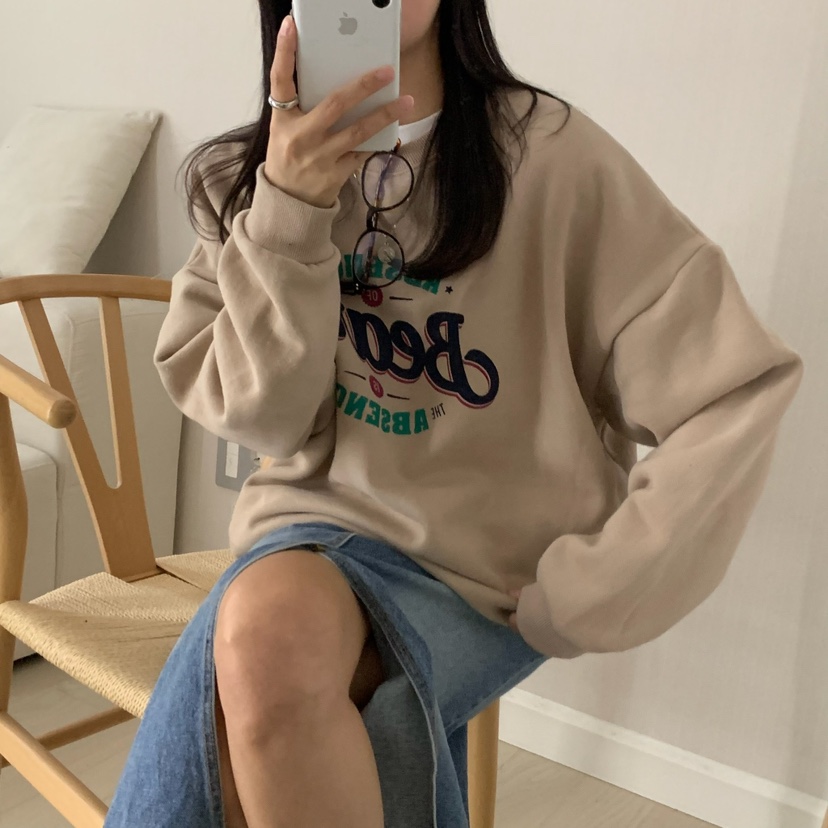 HELLO JINI東大門㊣實拍女裝新品時尚休閑推薦職業人氣衛衣HELLO JINI衛衣