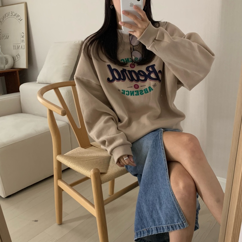 HELLO JINI東大門㊣實拍女裝新品時尚休閑推薦職業人氣衛衣HELLO JINI衛衣