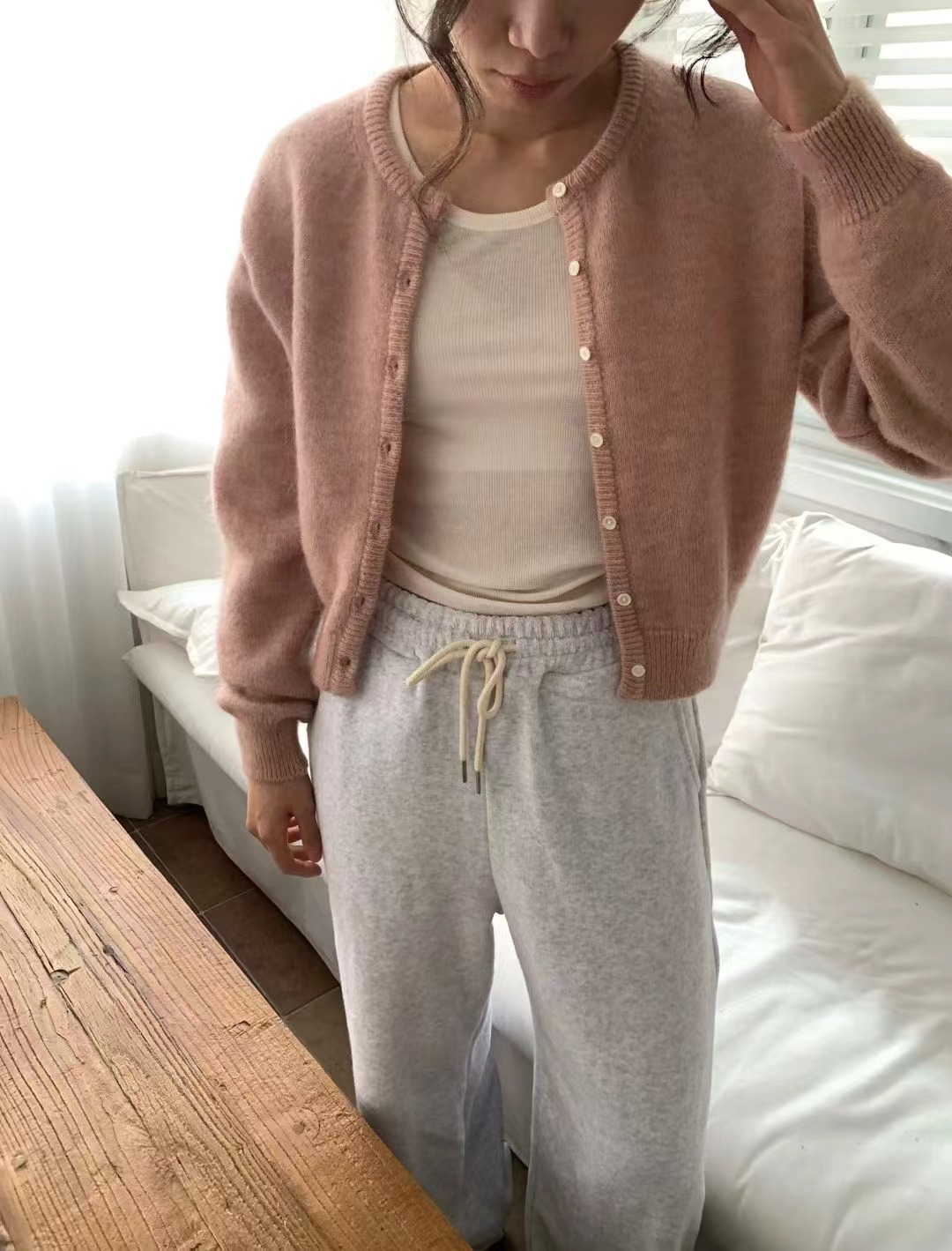 DE ONDO東大門㊣實拍女裝新品熱賣人氣職業真品休閑褲毛圈布DE ONDO休閑褲圖色2