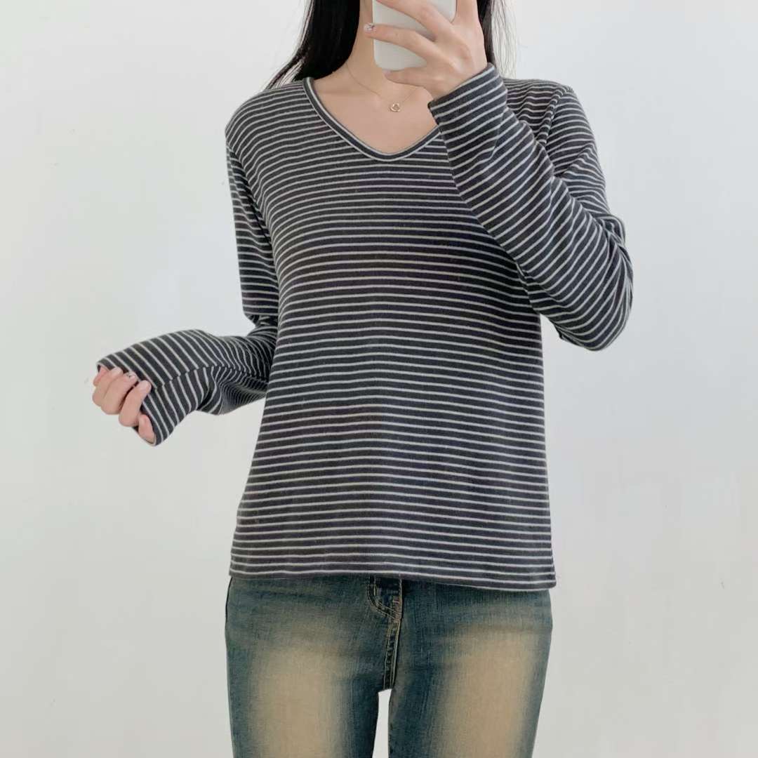 WOO SUNG韓國直郵㊣女士新款推薦休閑人氣熱賣25秋冬長袖T恤WOO SUNG長袖T恤