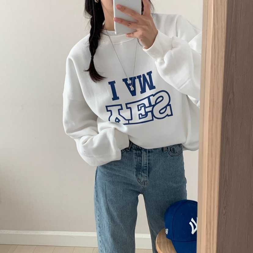 HELLO JINI東大門㊣實拍女裝新品人氣熱賣職業25秋冬休閑衛衣HELLO JINI衛衣