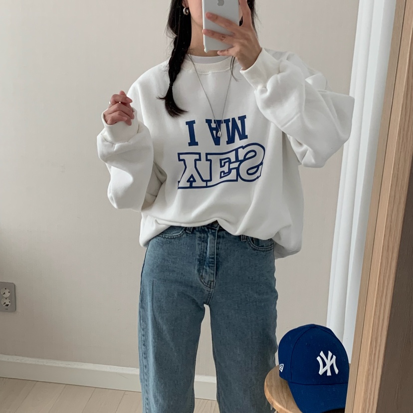 HELLO JINI東大門㊣實拍女裝新品人氣熱賣職業25秋冬休閑衛衣HELLO JINI衛衣