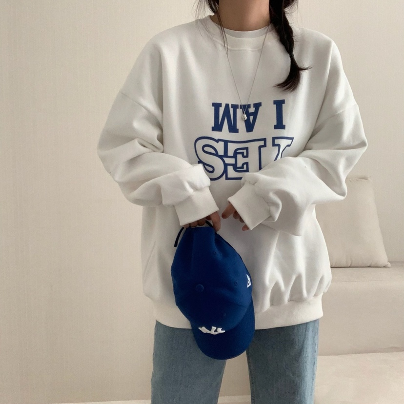 HELLO JINI東大門㊣實拍女裝新品人氣熱賣職業25秋冬休閑衛衣HELLO JINI衛衣