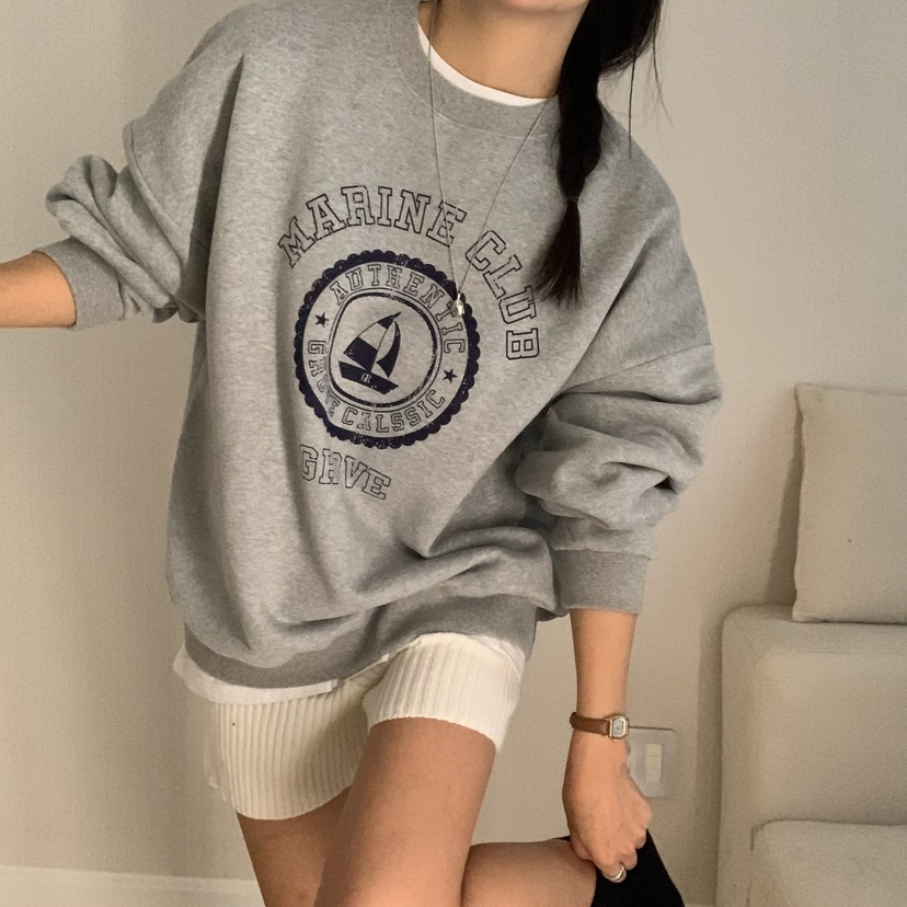 HELLO JINI東大門㊣直郵女士新品人氣熱賣職業25秋冬推薦衛衣HELLO JINI衛衣圖色1